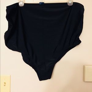 Black high waist maternity swim bottom